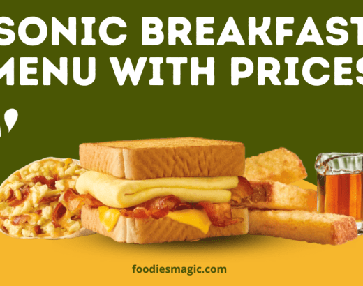 Sonic Breakfast Menu with Prices