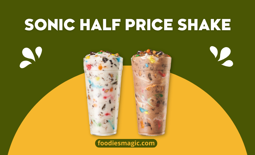 Sonic Half Price Shake Deals