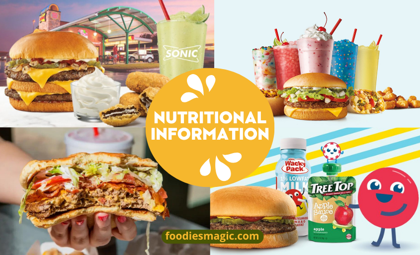 SONIC NUTRITIONAL INFORMATION