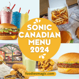 Sonic Canadian Menu 2024