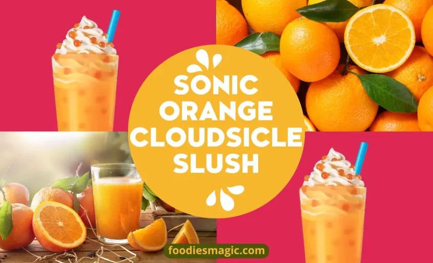 New Sonic Orange Cloudsicle Slush Float