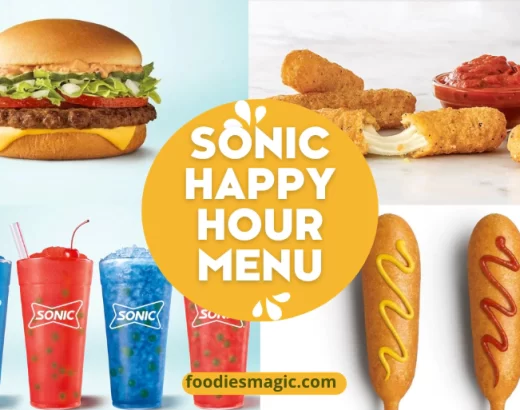 Sonic Happy Hour Menu