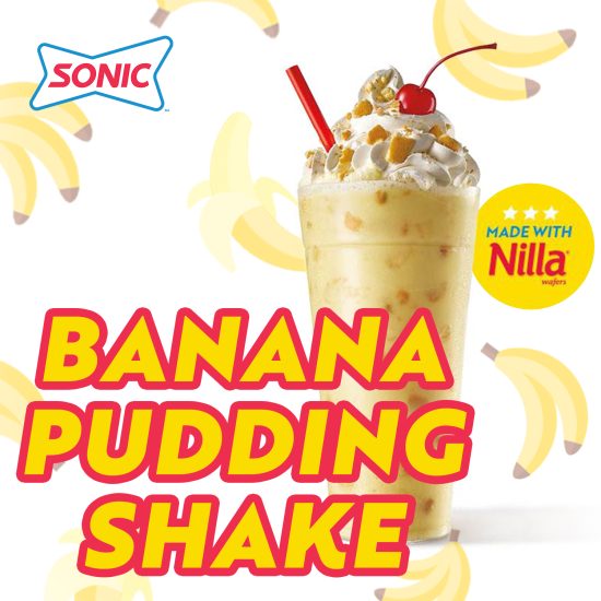 Sonic Banana Pudding Shake 2024 – Limited Time Offer